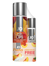 Набор из двух средств System JO, лубрикант JO Peachy Lips(120) и H2O Vanilla(30)