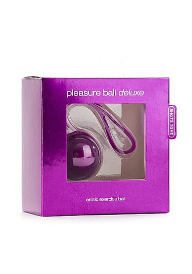 Интимные шарики для массажа влагалища Pleasure Balls 1, фиолетовые