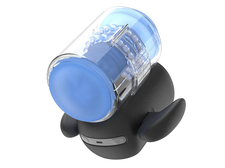 Мастурбатор Amovibe Black Knight Massaging Beads с вращением бусин