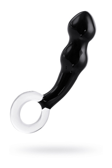 Стеклянный массажер простаты с кольцом