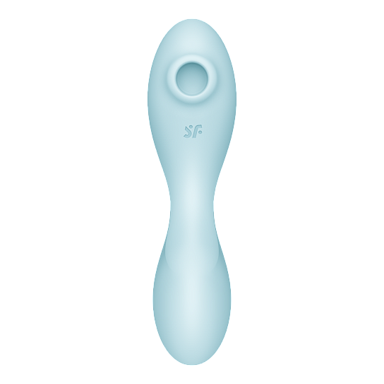 Вакуумно-волновой вибратор Satisfyer Curvy Trinity 5, голубой