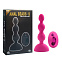 Анальный вибростимулятор с двумя моторами S, розовый