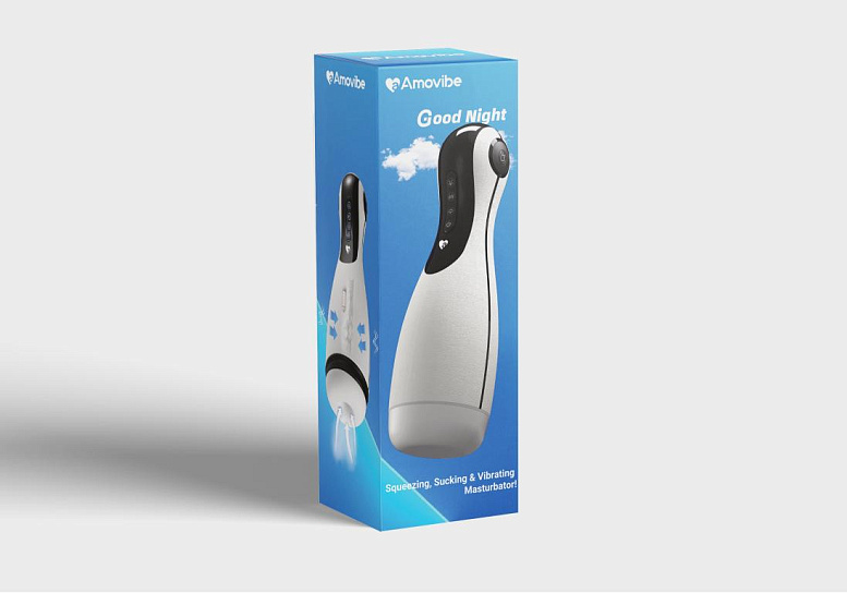 Мастурбатор Amovibe Good Night с всасыванием, белый
