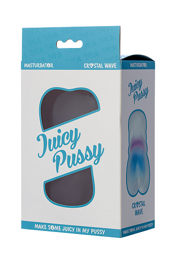 Прозрачный мастурбатор с колечками для плотности Toyfa Crystal Wave
