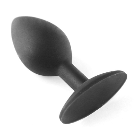 Черный анальный плаг Doc Johnson The Minis Spade, средний