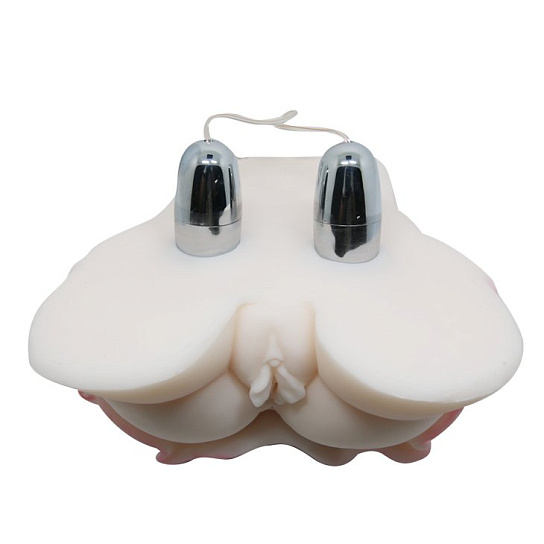 Мастурбатор женской попки с двумя съемными вибропулями