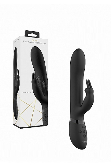 Вибромассажер Amoris со стимулирующими бусинами, черный