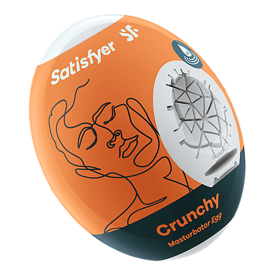 Яйцо мастурбатор Satisfyer Crunchy с рельефом