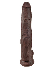 Фаллоимитатор-гигант на присоске Cock King Cock, коричневый