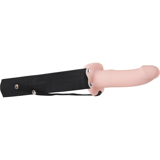 Полый фаллопротез с поясом Adam&Eve Adams FlexSkin Hollow Strap-On