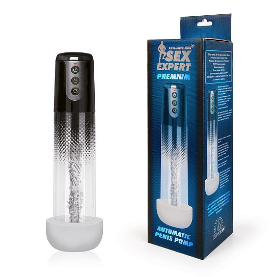 Автоматическая вакуумная помпа для мужчин Sex Expert Premium