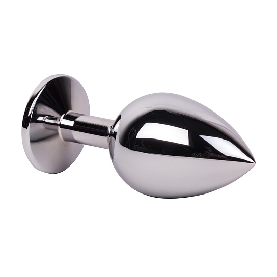 Большой плаг из стали с серым кристаллом