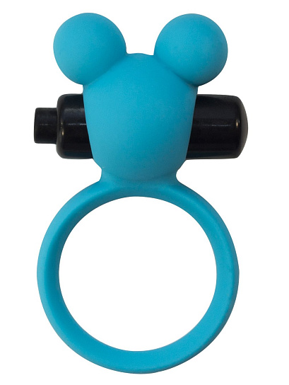 Эрекционное виброколечко Emotions Minnie Light, синее