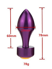 Металлическая анальная втулка 4sexdream, цвет фиолетовый