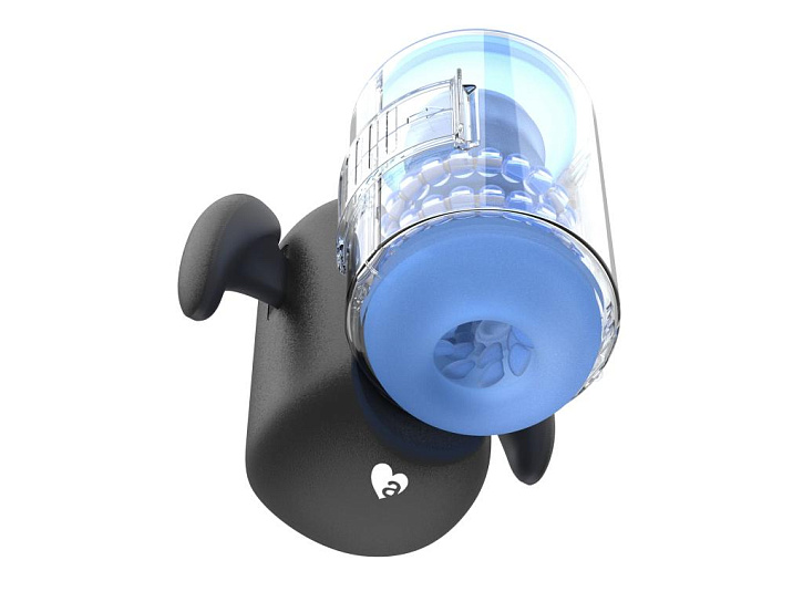 Мастурбатор Amovibe Black Knight Massaging Beads с вращением бусин