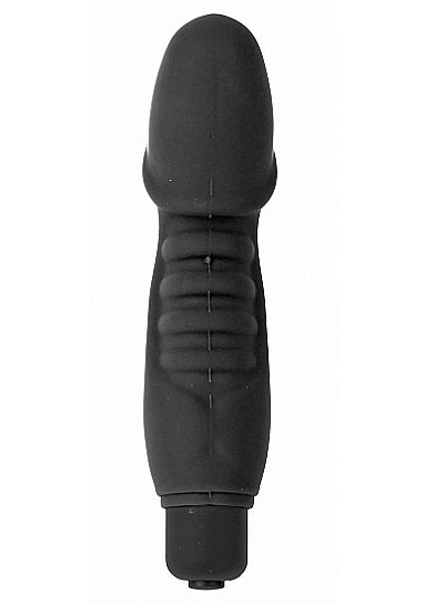 Вибратор с нежной поверхностью POWER PENIS, черный