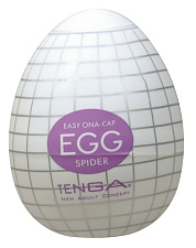 Яйцо мастурбатор Tenga Egg Spyder 003 с рельефом в виде паутины