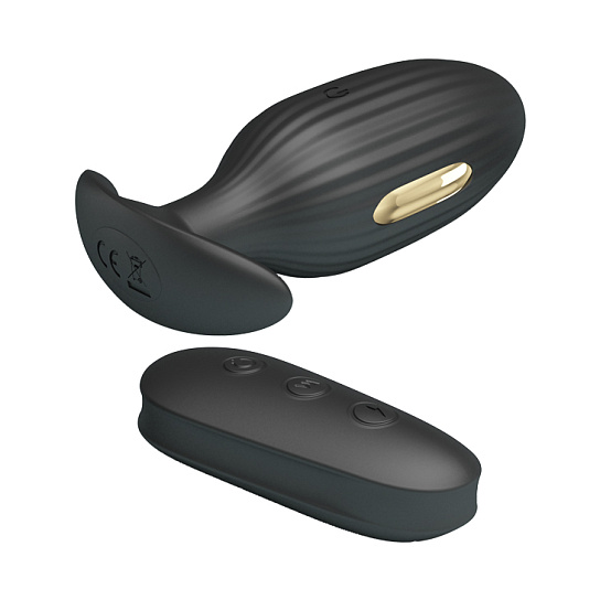 Анальная вибропробка с пультом ДУ Royal