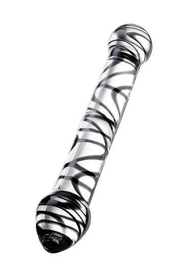 Двусторонний фаллоимитатор стеклянный GLASS 19,5 см