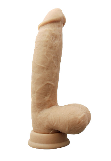 Фаллоимитатор с мошонкой CNT 8 Silicone Cock with balls, телесный