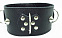 Кожаный ошейник с короткими шипами