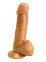 Фаллоимитатор на присоске с мошонкой Love Toy телесный 17,8 см