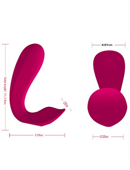 Вибратор для ношения Diamond с пультом-виброкольцом, 11 см