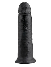 Фаллоимитатор-гигант на присоске King Cock 10 Cock, 23 см, черный