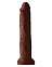 Фаллос гигант King Cock 13 Cock Flesh, 29 см, коричневый