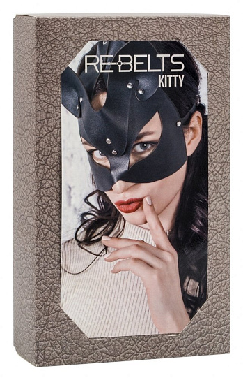 Качественная премиум БДСМ маска Kitty Black, Rebelts