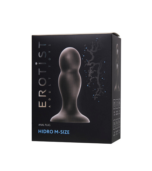 Анальная втулка с подвижным шариком внутри Erotist Hidro M, 10.5 см