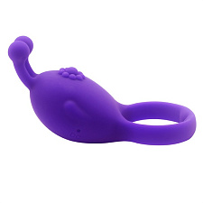 Виброкольцо на пенис Rascal в виде инопланетянина, фиолетовое