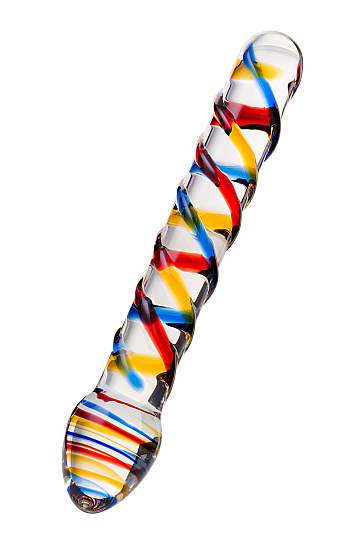 Стеклянный фаллос для вагинальной и анальной стимуляции 19,7 см