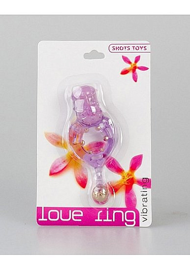 Виброкольцо на пенис с клиторальным стимулятором LOVE RING