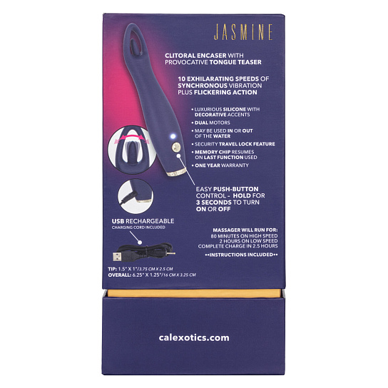 Вибромассажер-язычок CHIC JASMINE для стимуляции клитора и сосков