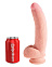 Фаллоимитатор с прочной присоской King Cock Plus 10 Triple, 19 см