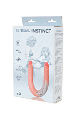 Гнущийся фаллоимитатор Sensual Instinct, телесный, 44 см