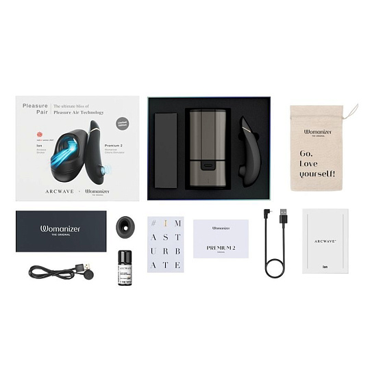 Подарочный набор для двоих Womanizer Premium 2 и ARCwave Ion
