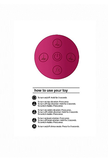 Вибромассажер-кролик Izara со стимулирующими бусинами, розовый