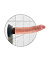 Реалистичный вибратор на присоске 3в1, 7 Vibrating Cock 17.8 см, телесный