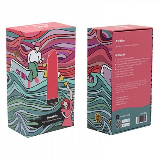 Мини-вибратор Magic Motion Awaken в форме помады