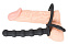 Насадка для двойного проникновения Black Velvets Cock&Ball ring