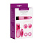 Вибромассажер для пар в наборе с насадками Classic Crystal Couples Kit Pink