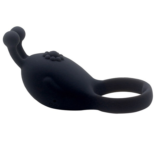 Виброкольцо на пенис Rascal в виде инопланетянина, черное