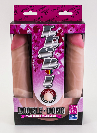 Двойной реалистичный фаллоимитатор LOVE TOY, 45 см
