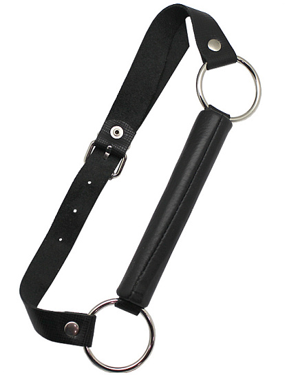 Кляп-трензель с ремнями, черный