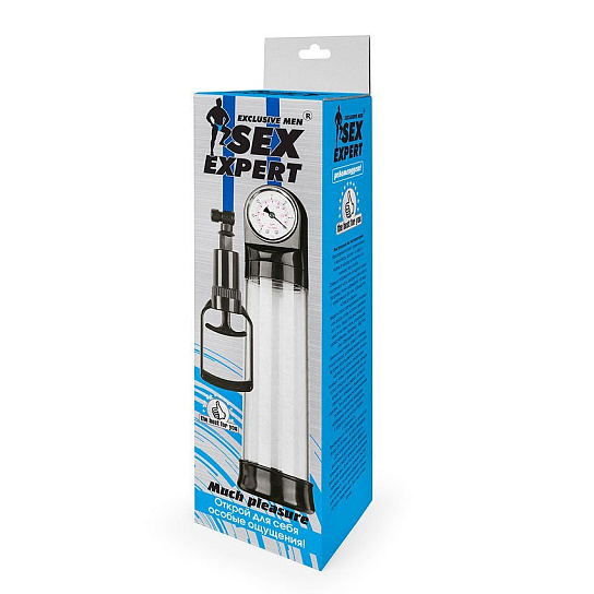 Вакуумная помпа Sex Expert с манометром с разделительной шкалой