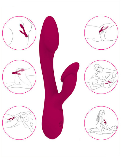 Вибратор с клиторальной стимуляцией RUYI, 21.5 см