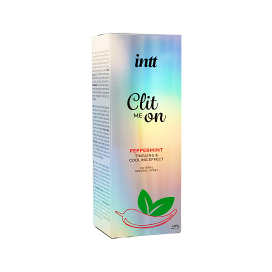 Возбуждающий спрей Intt Clit Me On для клитора, перечная мята, 12 мл Возбуждающий спрей Intt Clit Me On для клитора, перечная мята, 12 мл