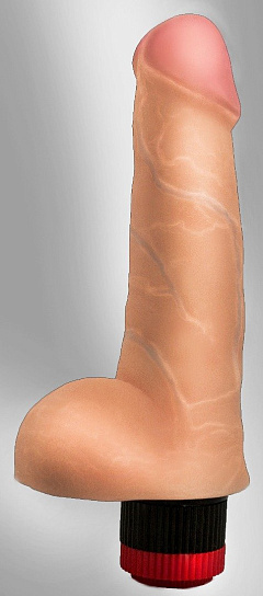 Женский вибратор-реалистик Cock Next с мошонкой, 14 см